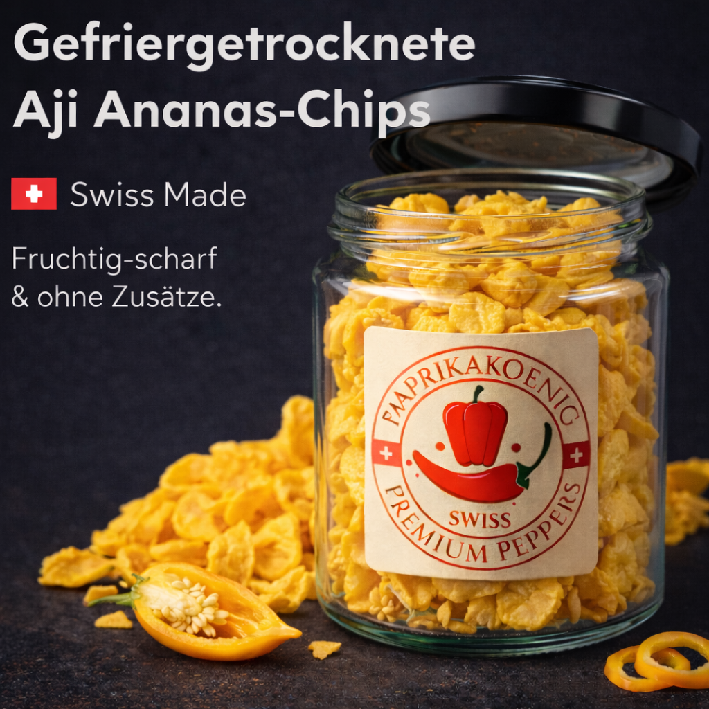 gefriergetrocknete Chili "Aji Ananas" Chips