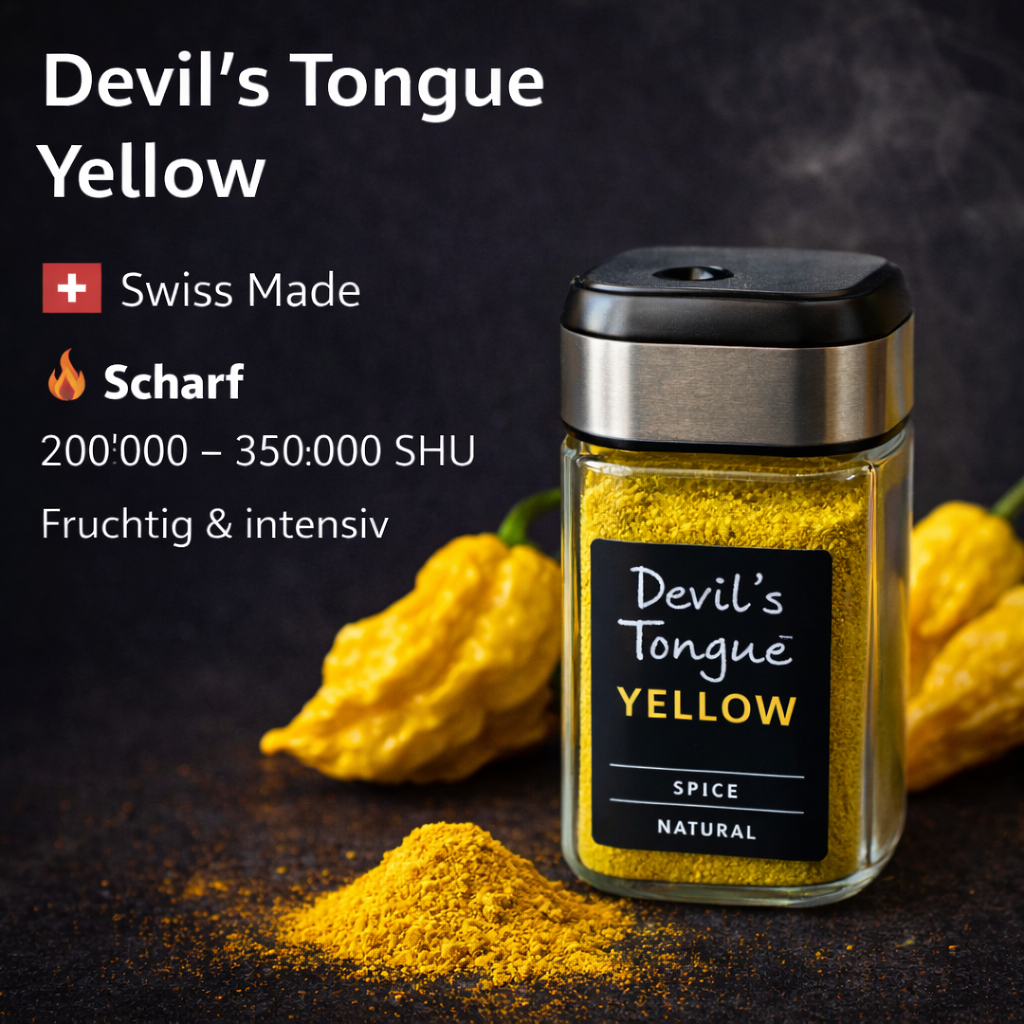 Chilipulver "Devil`s Tongue Yellow"