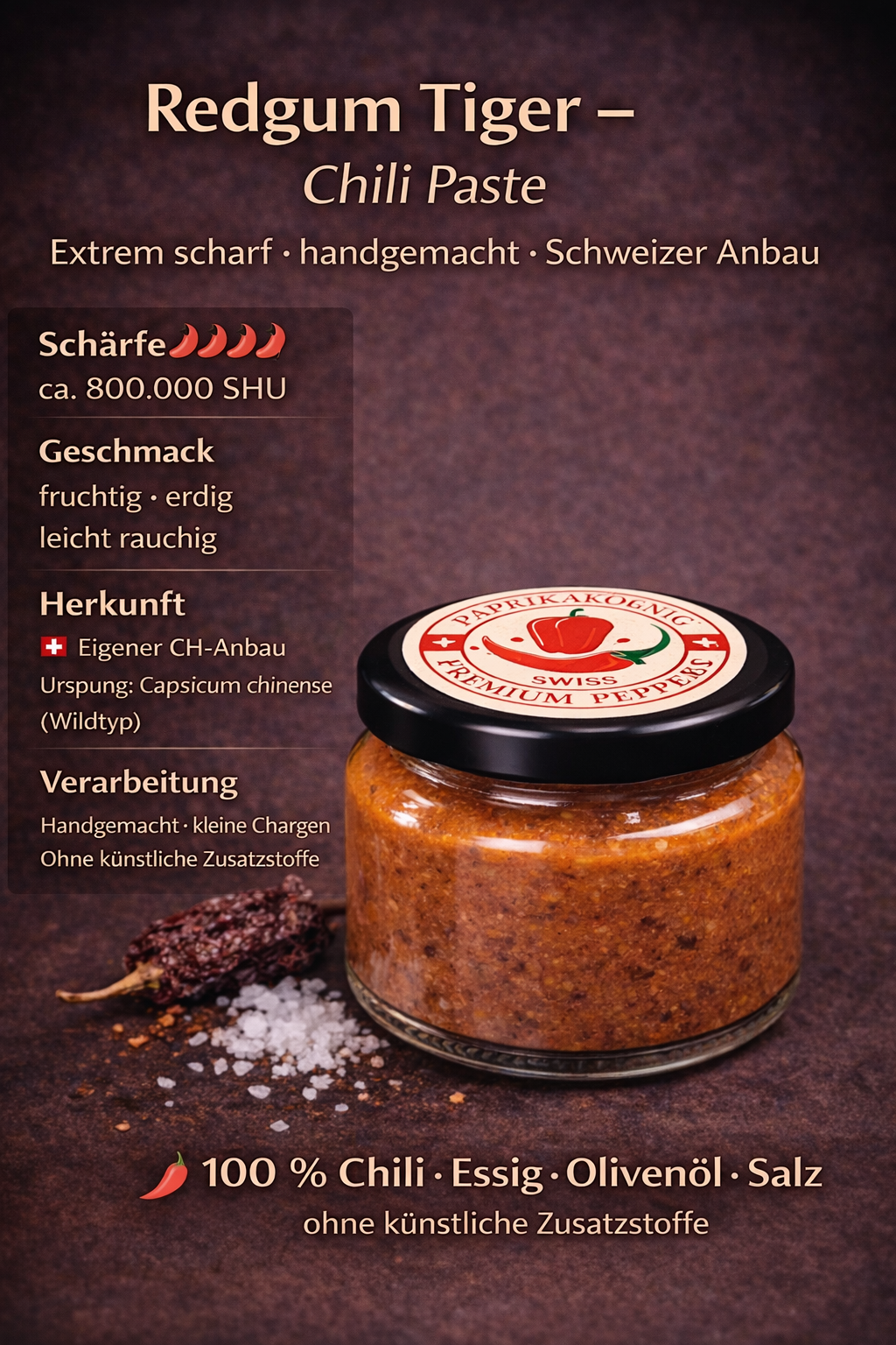 Chili Paste "Redgum Nagabrain Tiger"