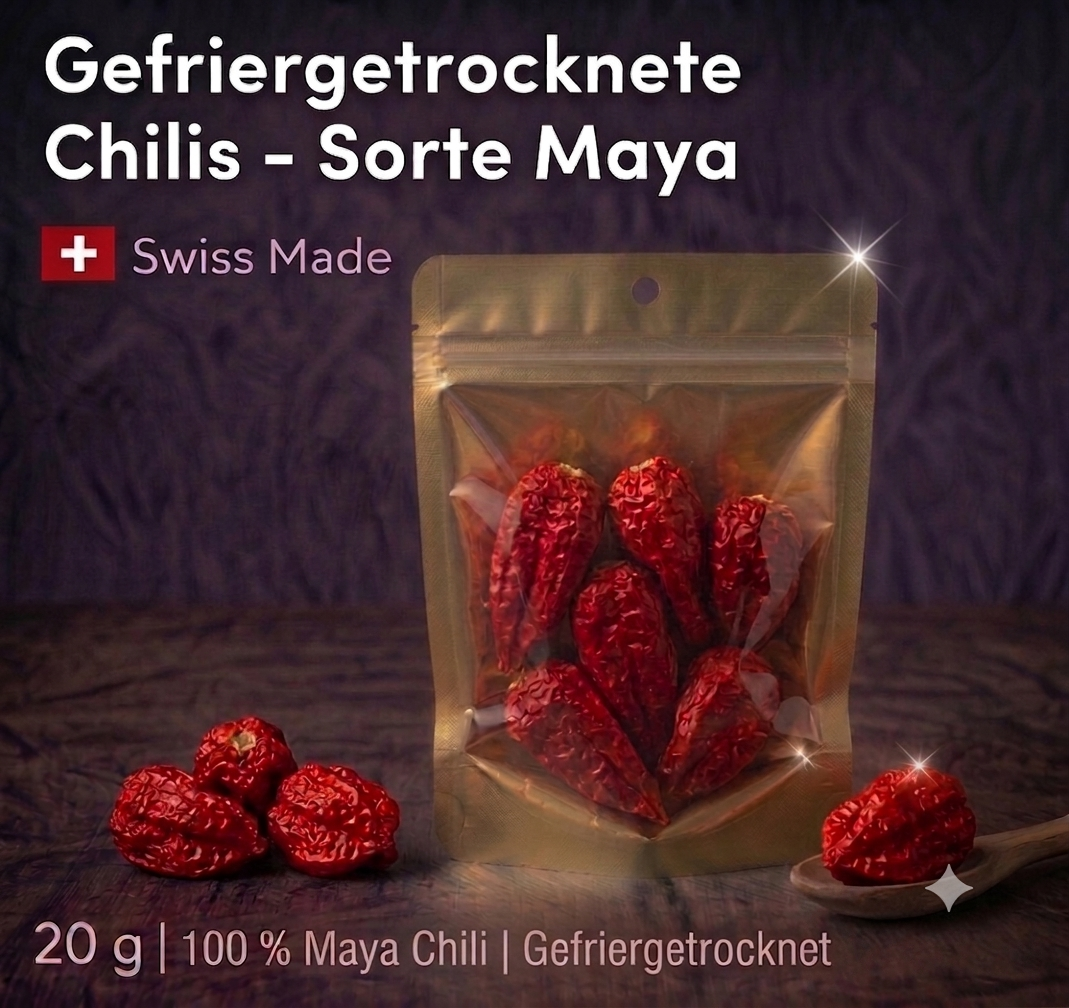 HABANERO MAYA – GANZE GEFRIERGETROCKNETE PREMIUM-CHILIS