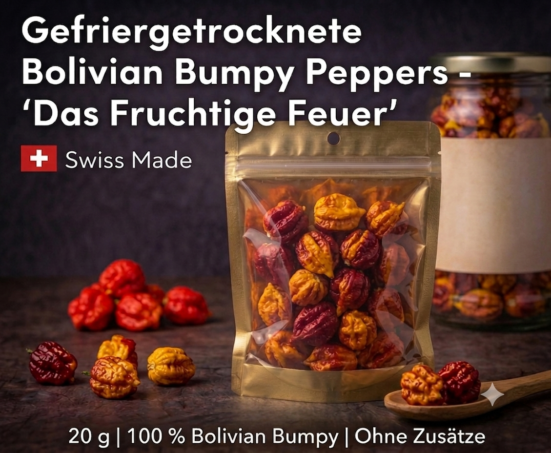 BOLIVIAN BUMPY – GANZE GEFRIERGETROCKNETE PREMIUM-CHILIS