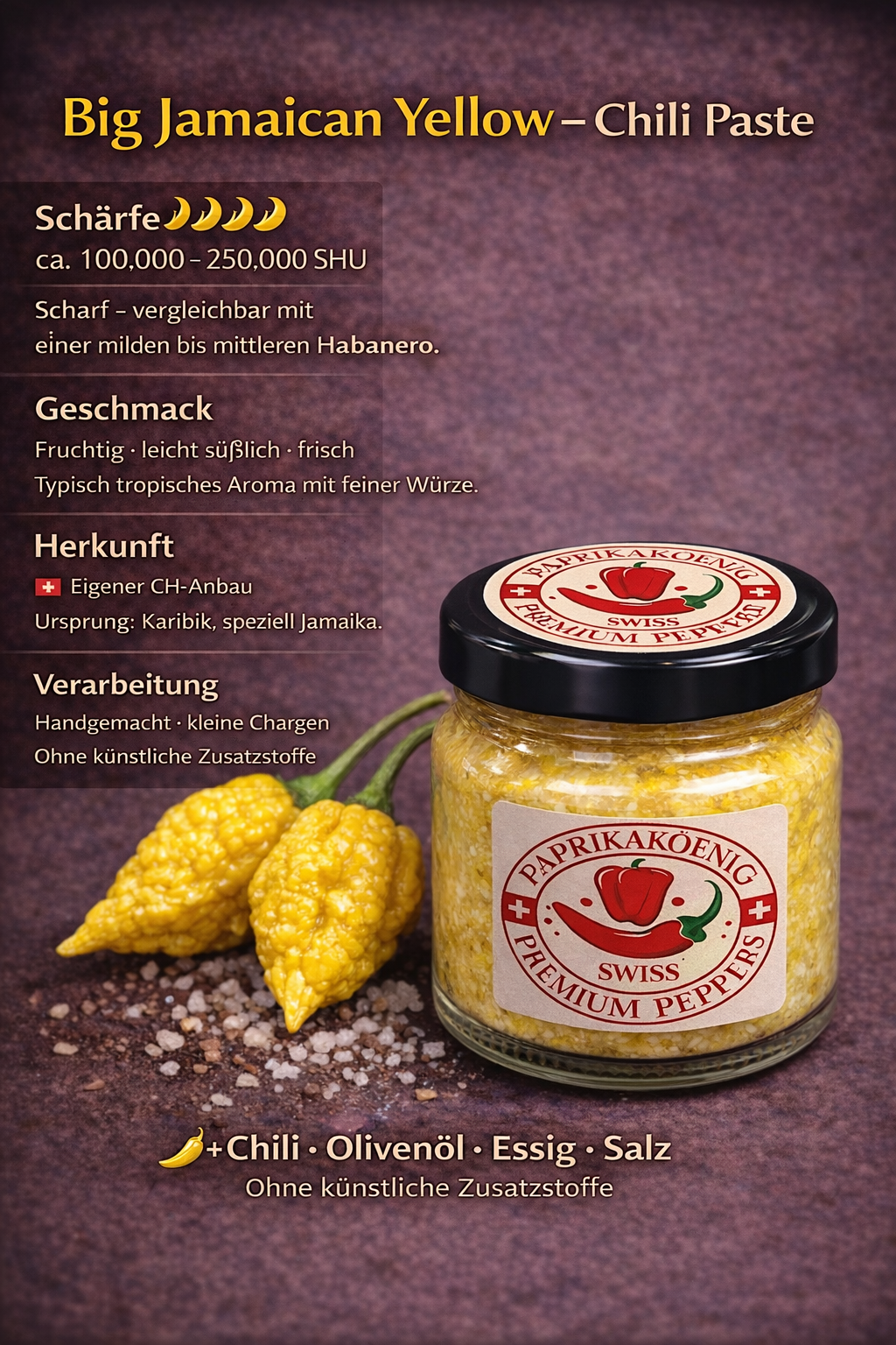 Chili Paste "Big Jamaican Yellow"