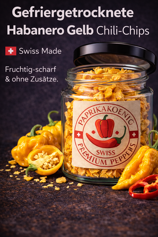 gefriergetrocknete Chili "Habanero Gelb "Chips