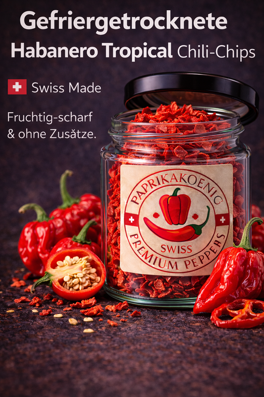 gefriergetrocknete Chili "Habanero Tropical "Chips