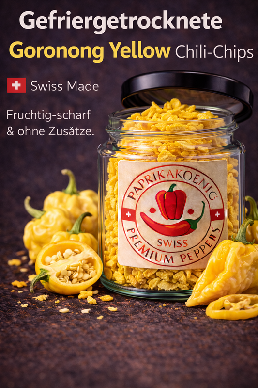 gefriergetrocknete Chili "Goronong Yellow "Chips