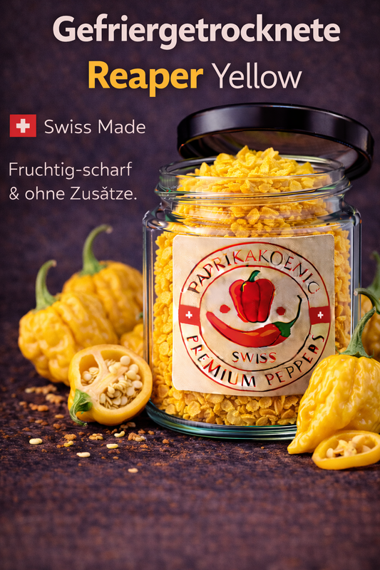 gefriergetrocknete Chili "Carolina Reaper Yellow "Chips