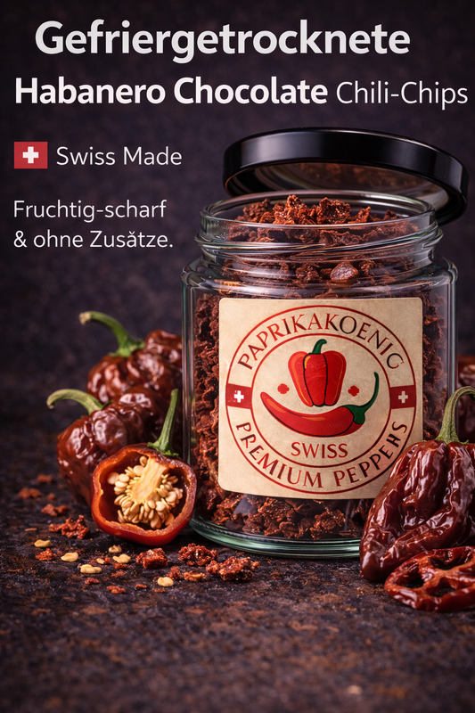 gefriergetrocknete Chili "Goronong Chocolate "Chips