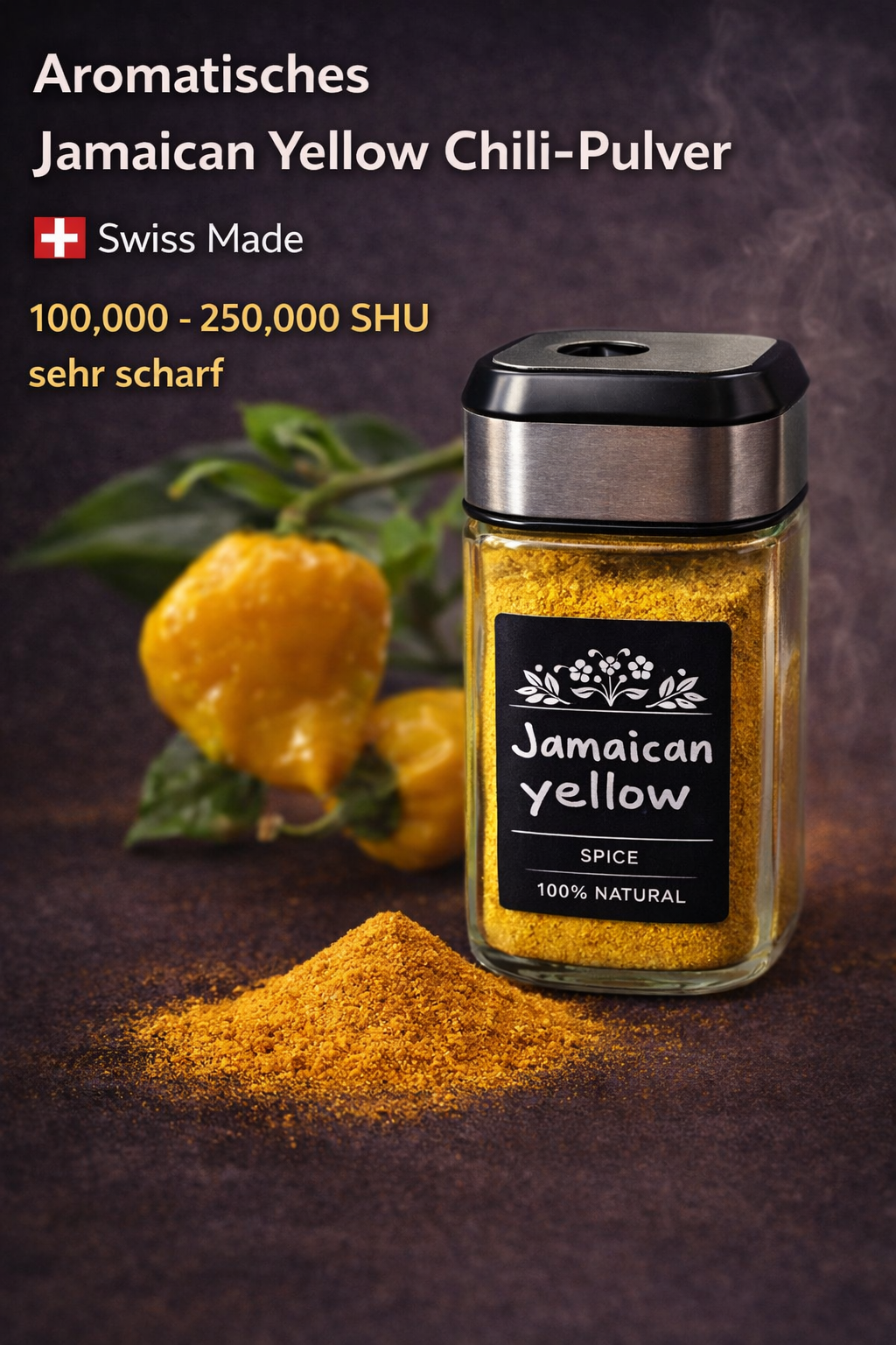 Chilipulver "Big Jamaican Yellow"