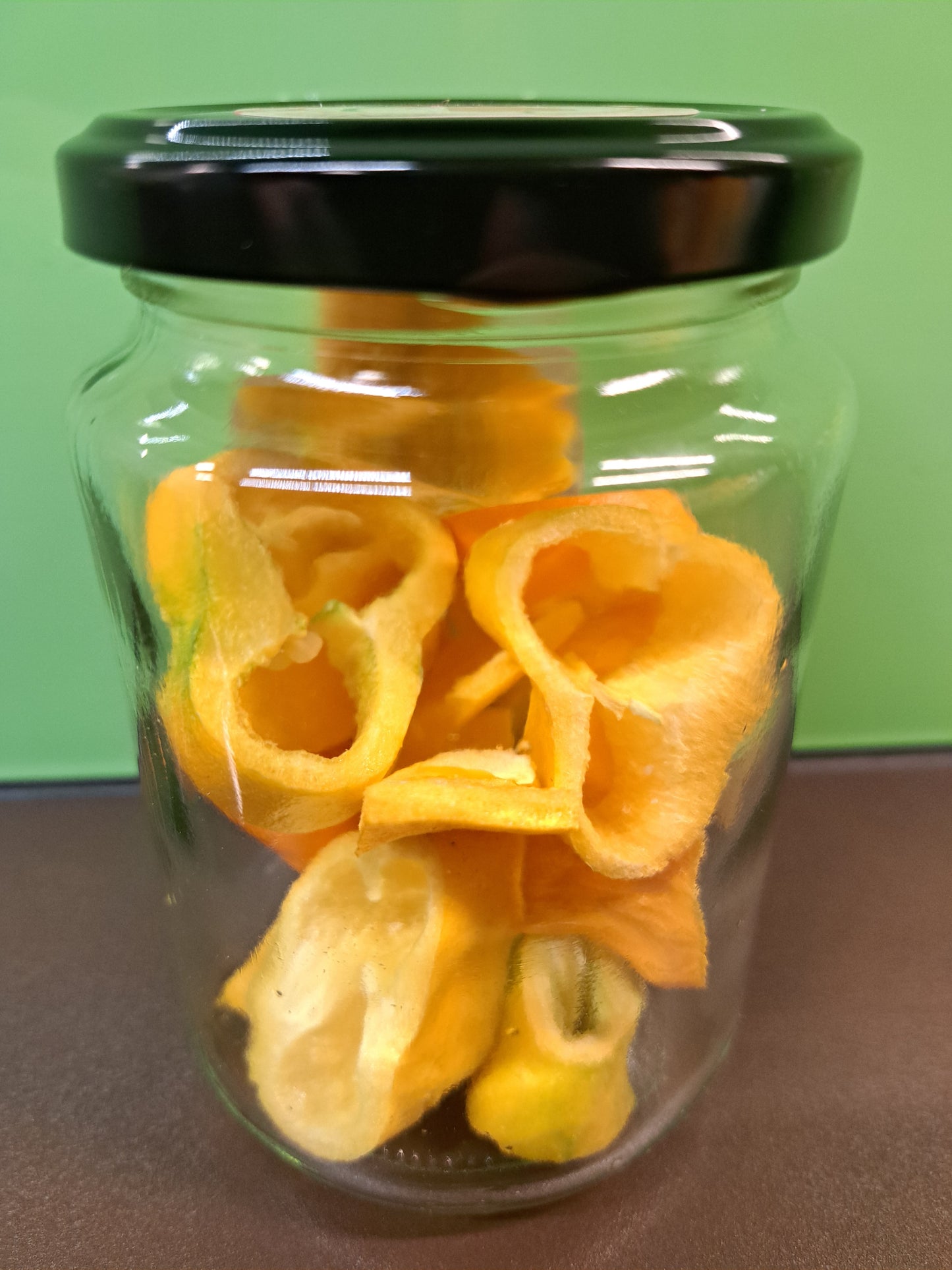 gefriergetrocknete Paprika Chips