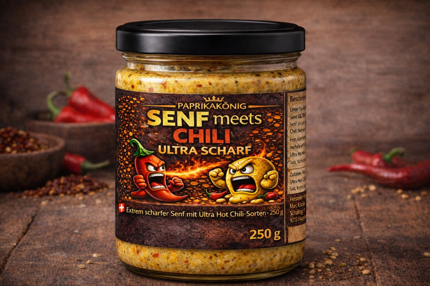 Paprikakönig's "Senf meets Chili" Senf ultra scharf