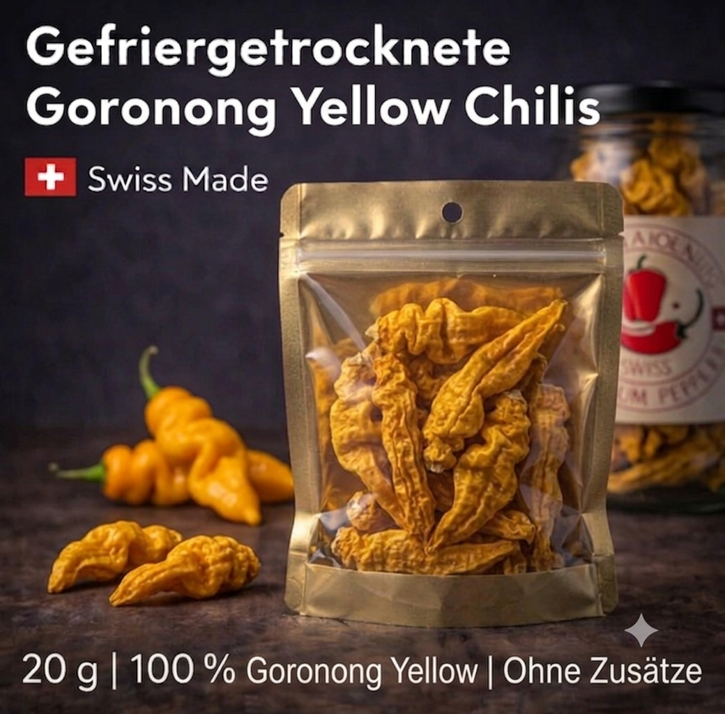GORONONG YELLOW – GANZE GEFRIERGETROCKNETE PREMIUM-CHILIS