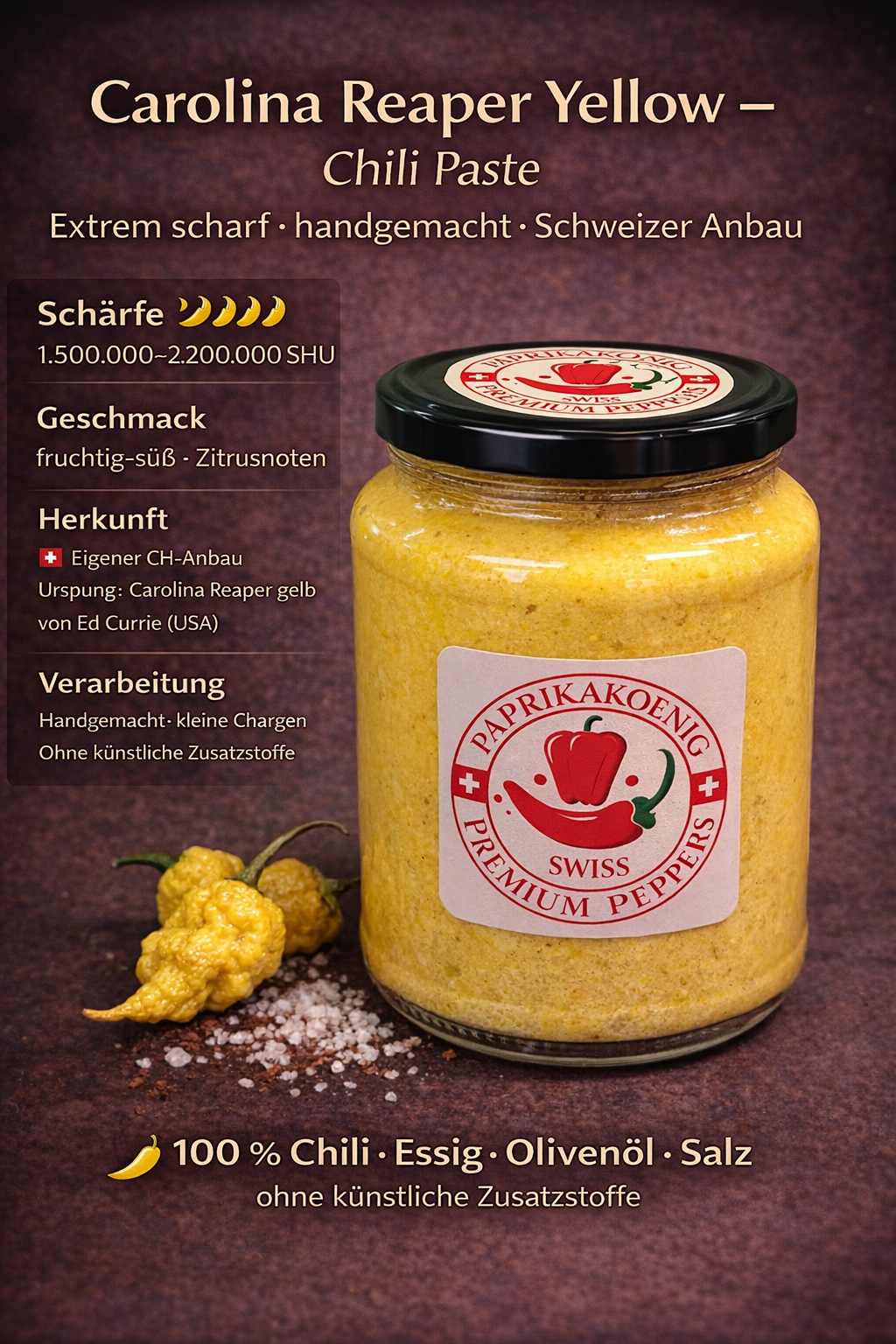 Chili Paste "Carolina Reaper Yellow"