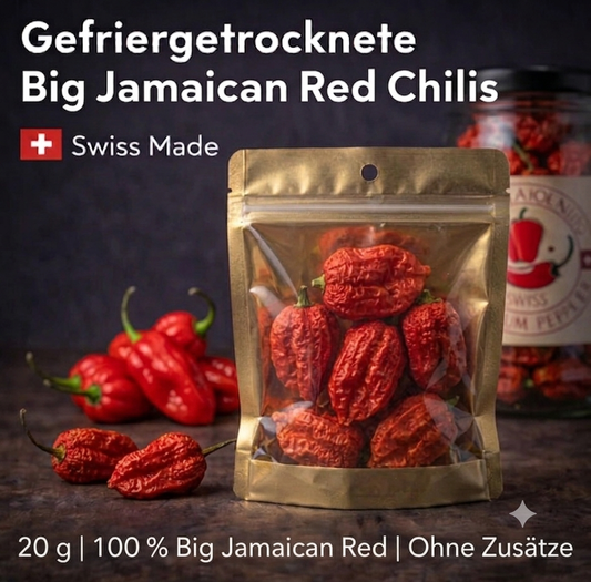 BIG JAMAICAN RED – GANZE GEFRIERGETROCKNETE PREMIUM-CHILIS