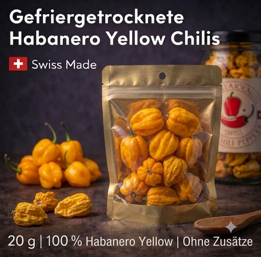 HABANERO GELB – GANZE GEFRIERGETROCKNETE PREMIUM-CHILIS