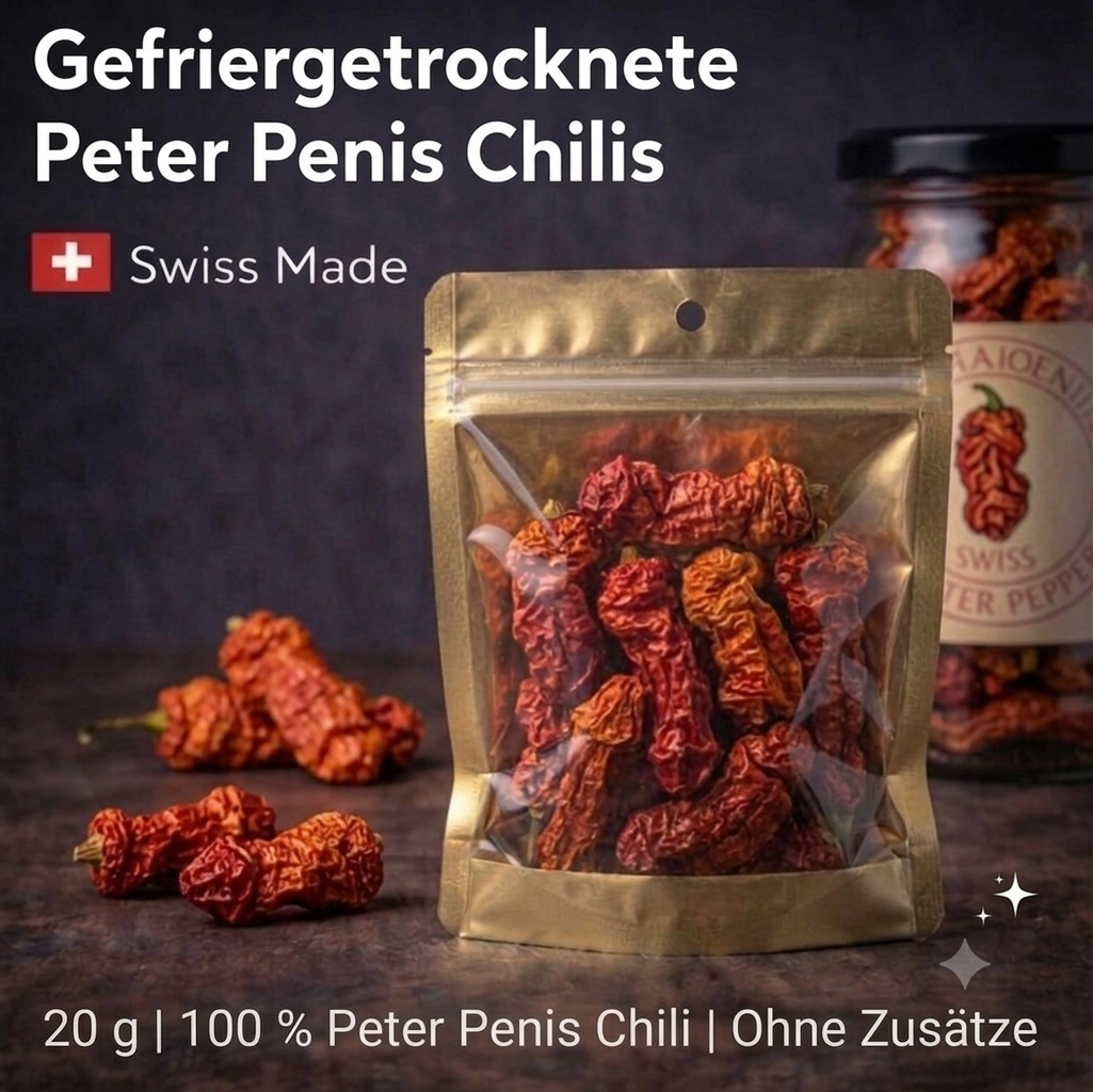 PETER PEPPER – GANZE GEFRIERGETROCKNETE PREMIUM-CHILIS