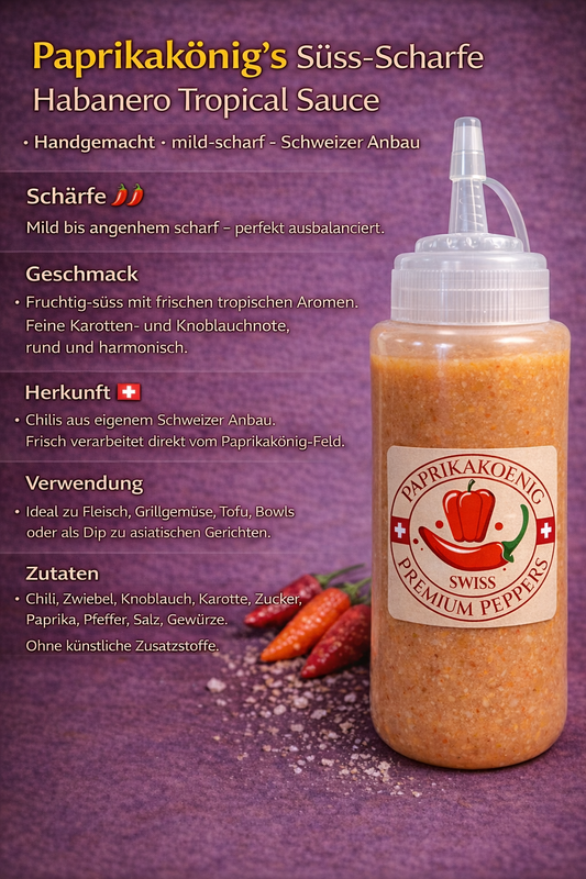 Paprikakönig's Süss-Scharfe Habanero Tropical Sauce