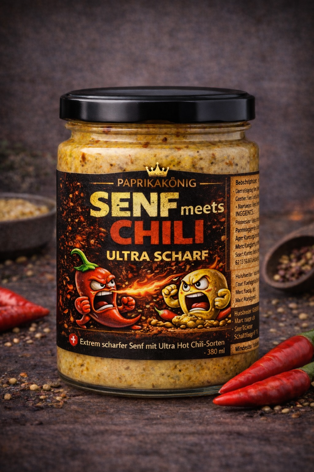 Paprikakönig's "Senf meets Chili" Senf ultra scharf