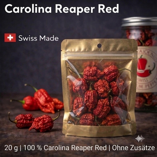CAROLINA REAPER RED – GANZE GEFRIERGETROCKNETE PREMIUM-CHILIS