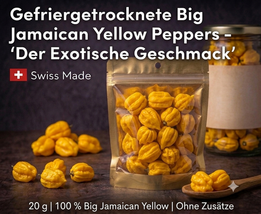 BIG JAMAICAN YELLOW – GANZE GEFRIERGETROCKNETE PREMIUM-CHILIS
